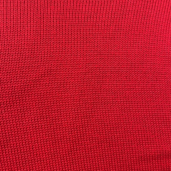 Lulu's Long Sleeve Red Wrap Sweater Dress - Picture 7 of 7